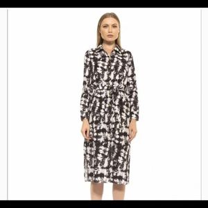 ALEXIA ADMOR Emersyn Tie-Dye Shirt Dress without belt.